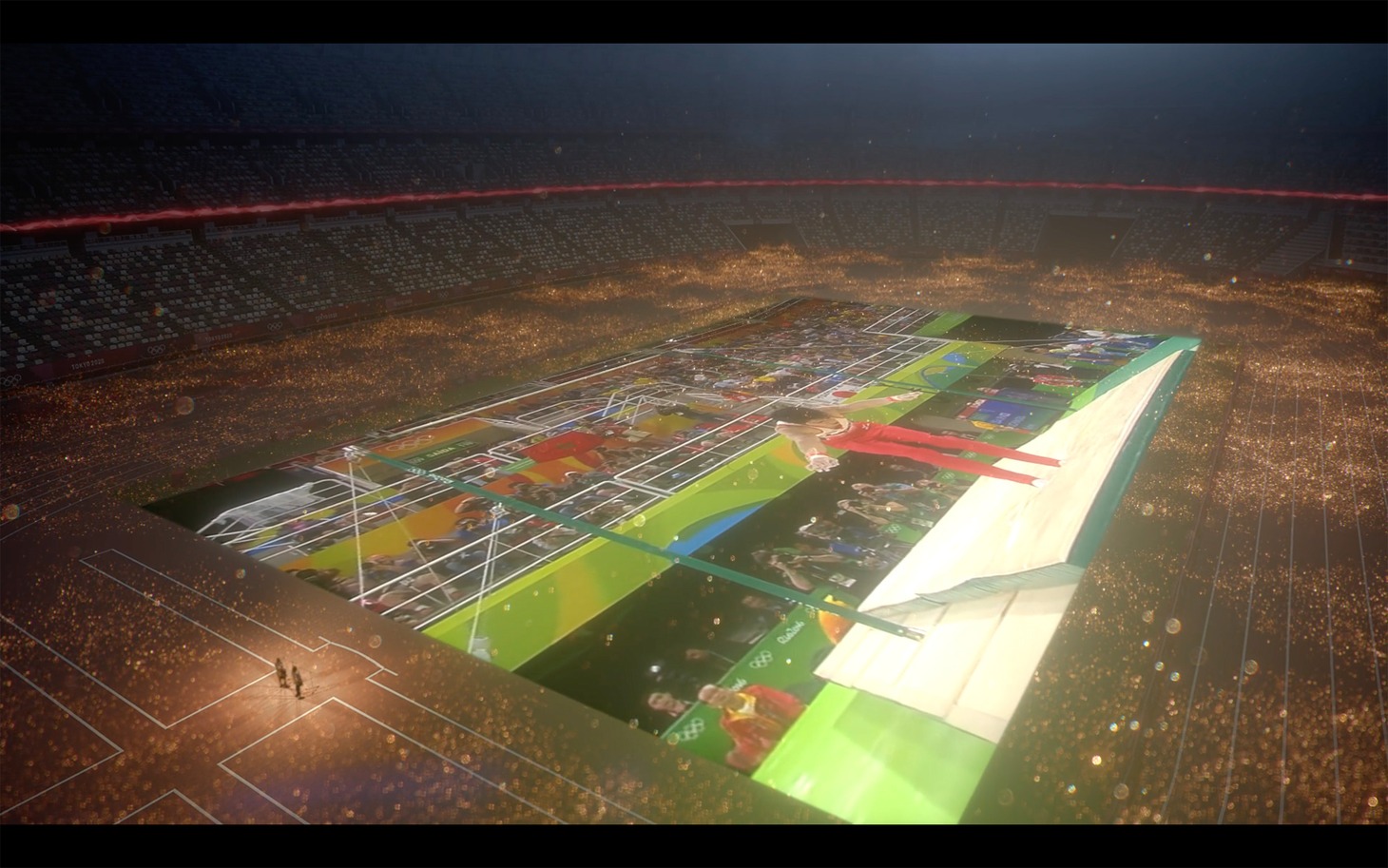 「東京2020オリンピック競技大会」壮行会応援パフォーマンスの様子。(c)日本オリンピック委員会