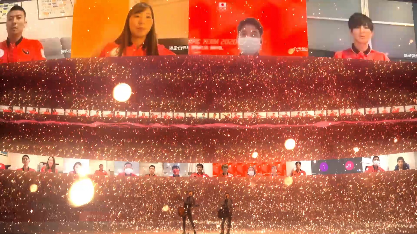 「東京2020オリンピック競技大会」壮行会応援パフォーマンスの様子。(c)日本オリンピック委員会