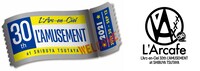 「30th L'AMUSEMENT at SHIBUYA TSUTAYA」「L'Arcafe 2021」ロゴ