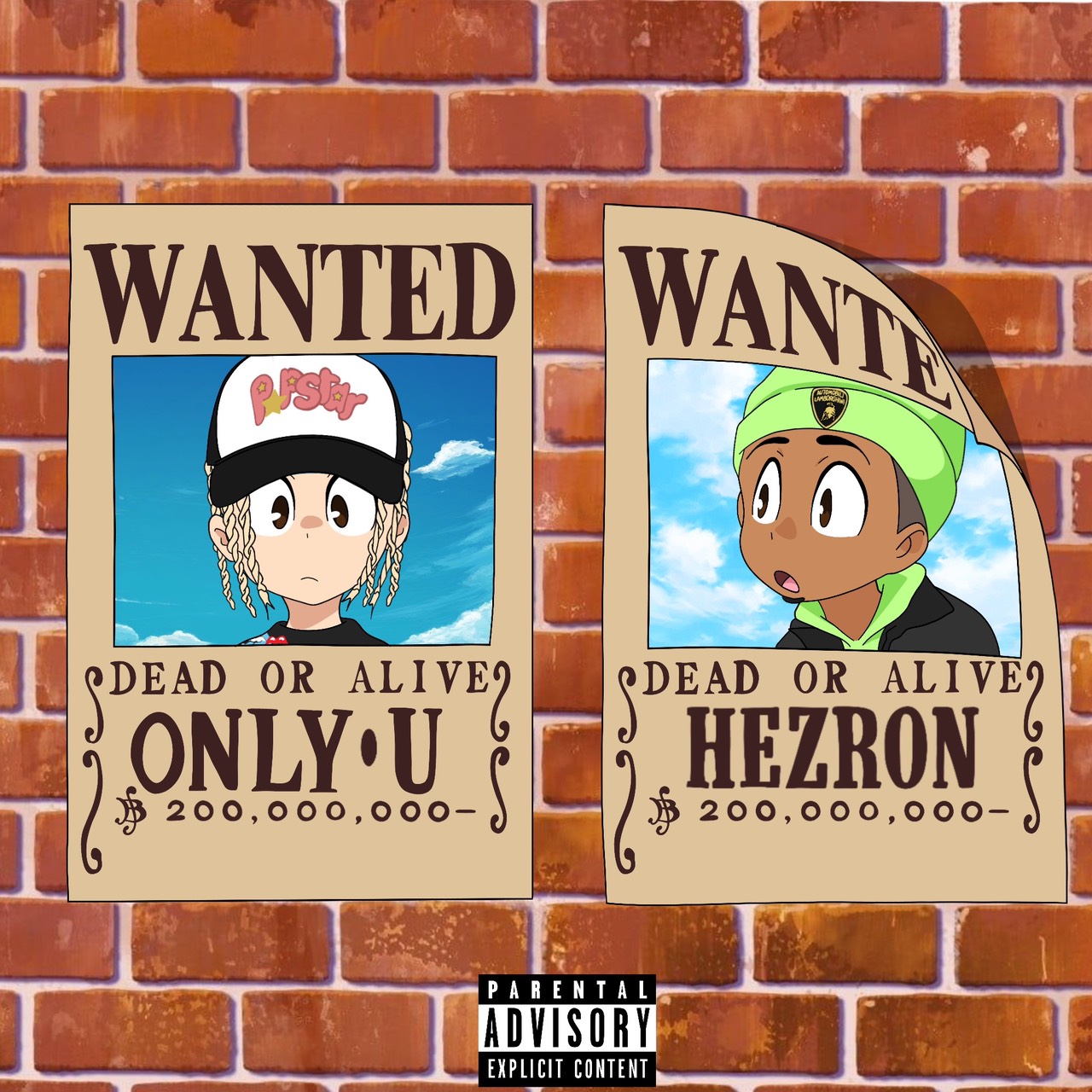 Only U ＆ HEZRON「WANTED」配信ジャケット