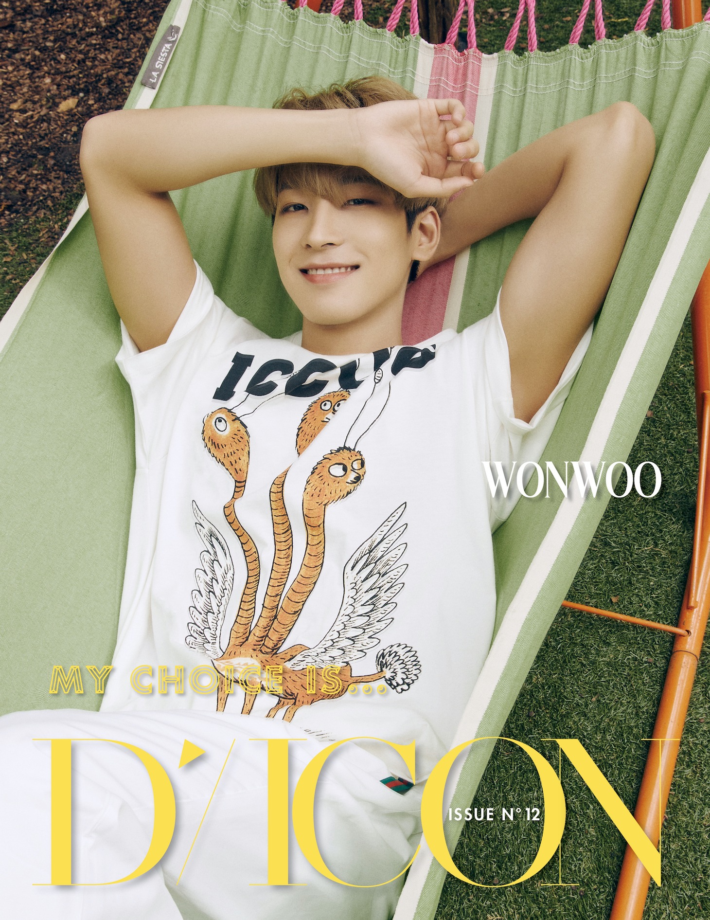「My Choice is…」ウォヌバージョンの表紙。(c)Dispatch