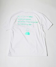 もさを。×JOURNAL STANDARD コラボレーションTシャツ「好きが溢れていたの」ホワイト裏