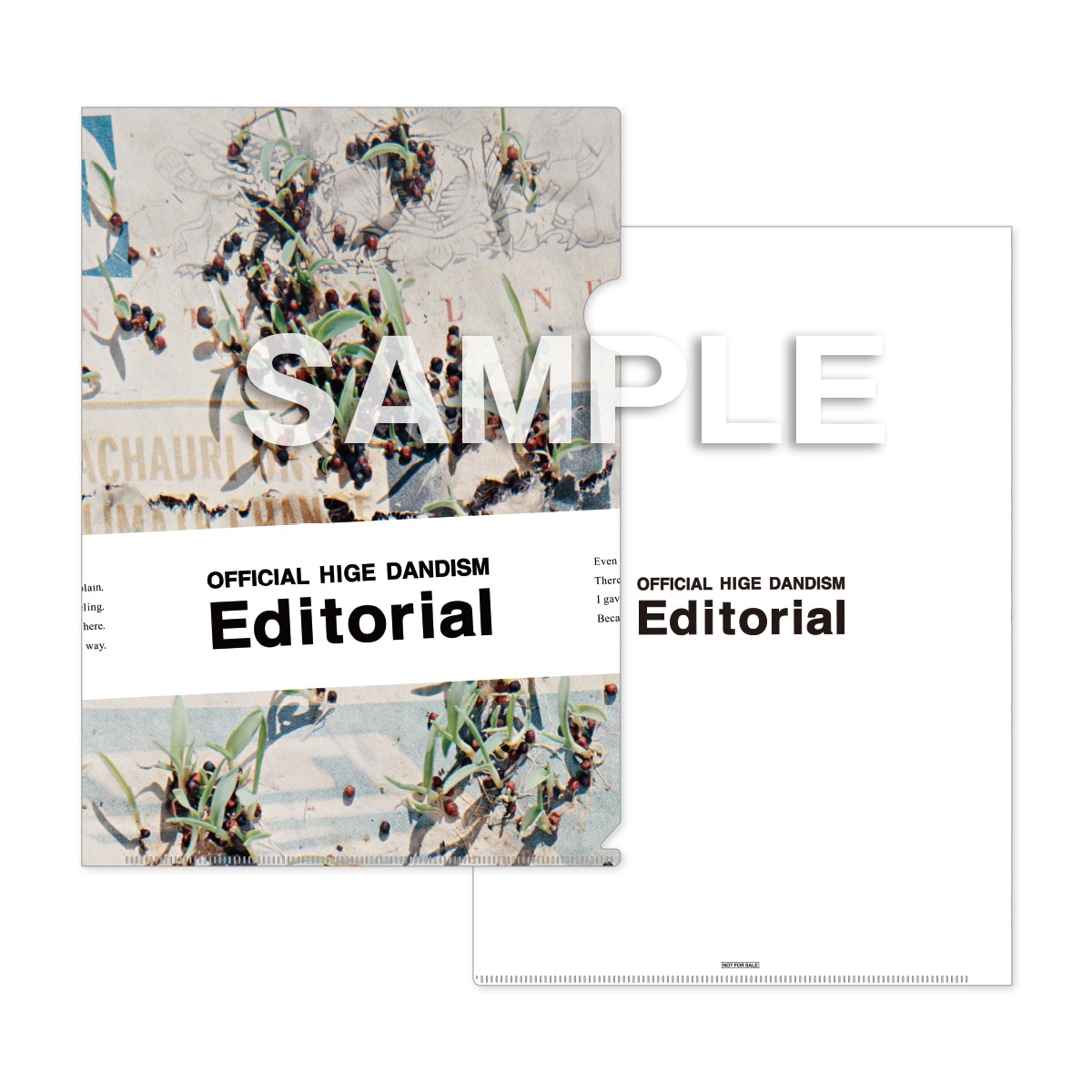 Official髭男dism「Editorial」WonderGOO / 新星堂特典クリアファイルのデザイン。