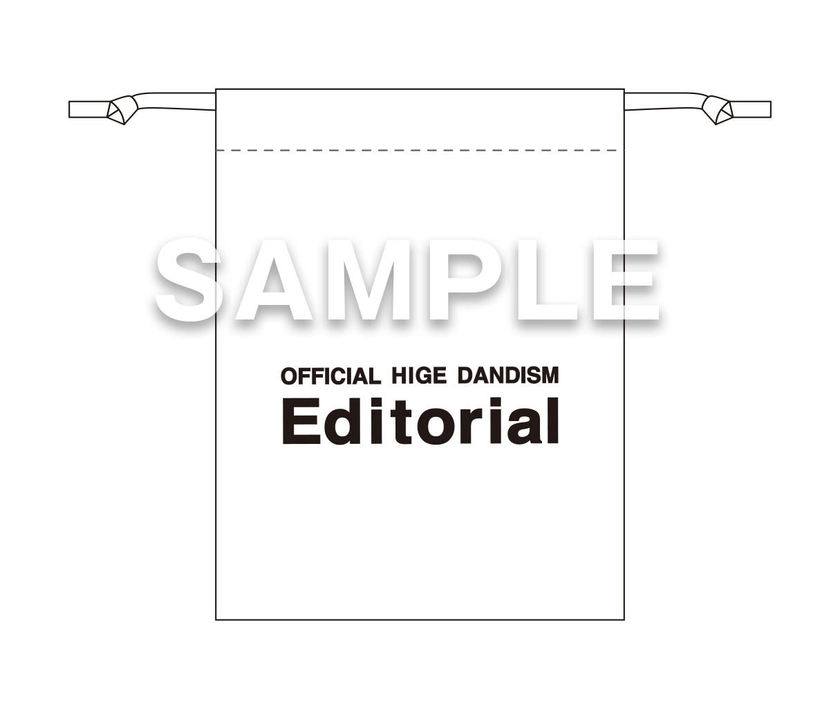 Official髭男dism「Editorial」Amazon.com特典巾着のデザイン。