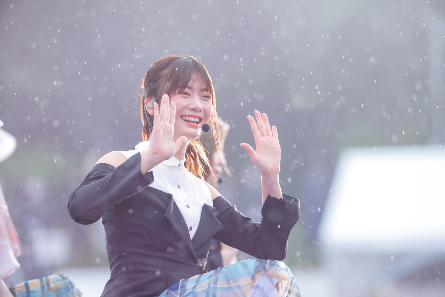 「W-KEYAKI FES.2021」初日公演の櫻坂46・田村保乃。（撮影：上山陽介）