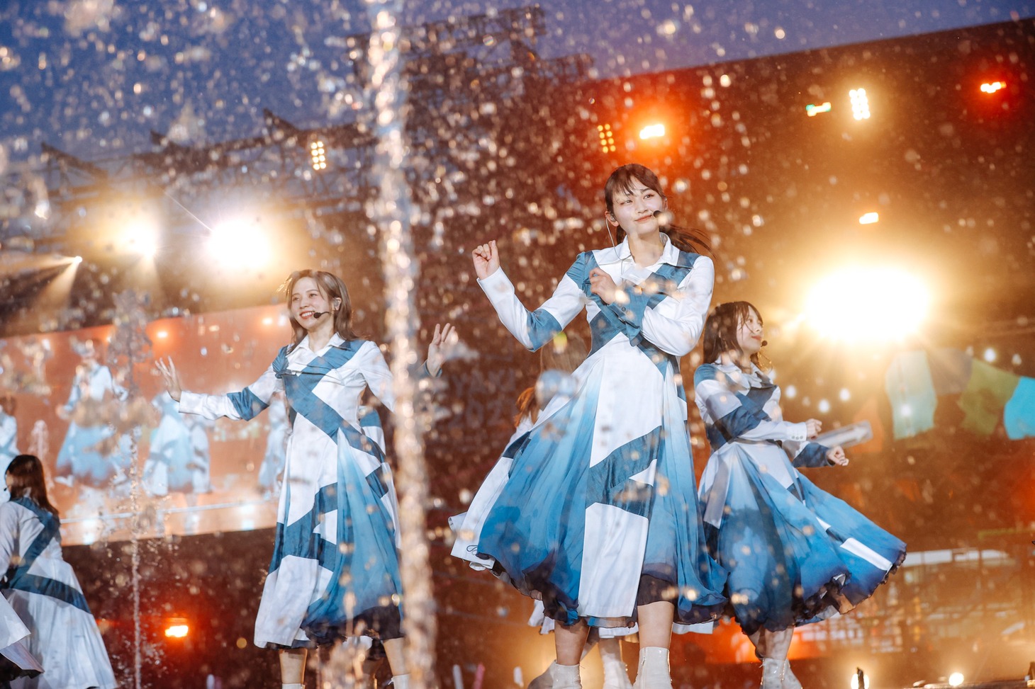櫻坂46による「W-KEYAKI FES.2021」初日公演の様子。（撮影：上山陽介）
