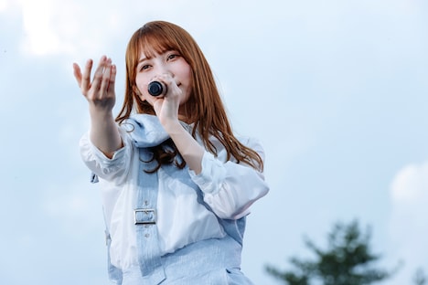 日向坂46の加藤史帆。（撮影：上山陽介）