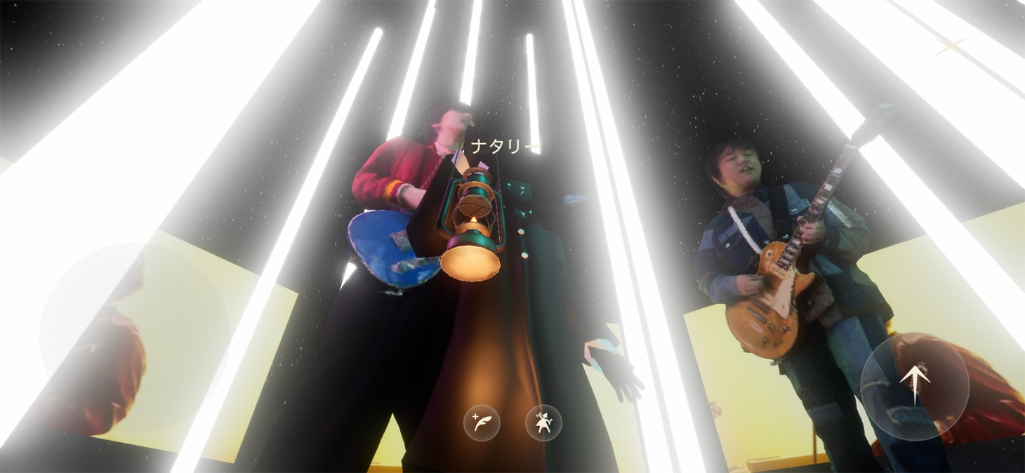 RADWIMPS「SHIN SEKAI "nowhere"」プレイ画面。(c)SHIN SEKAI