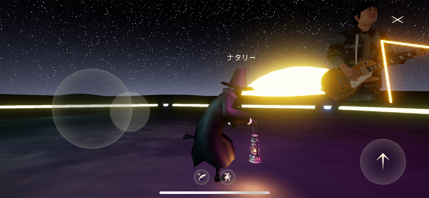 RADWIMPS「SHIN SEKAI "nowhere"」プレイ画面。(c)SHIN SEKAI
