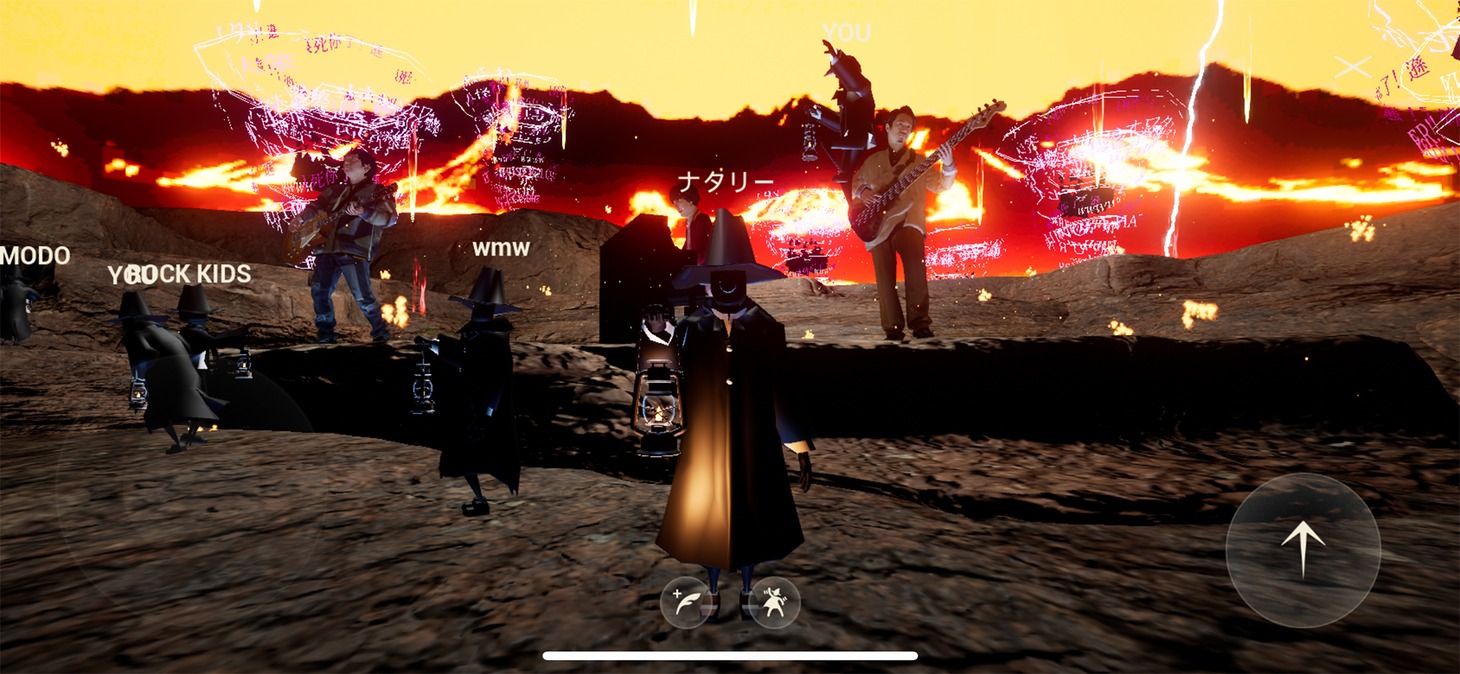 RADWIMPS「SHIN SEKAI "nowhere"」プレイ画面。(c)SHIN SEKAI