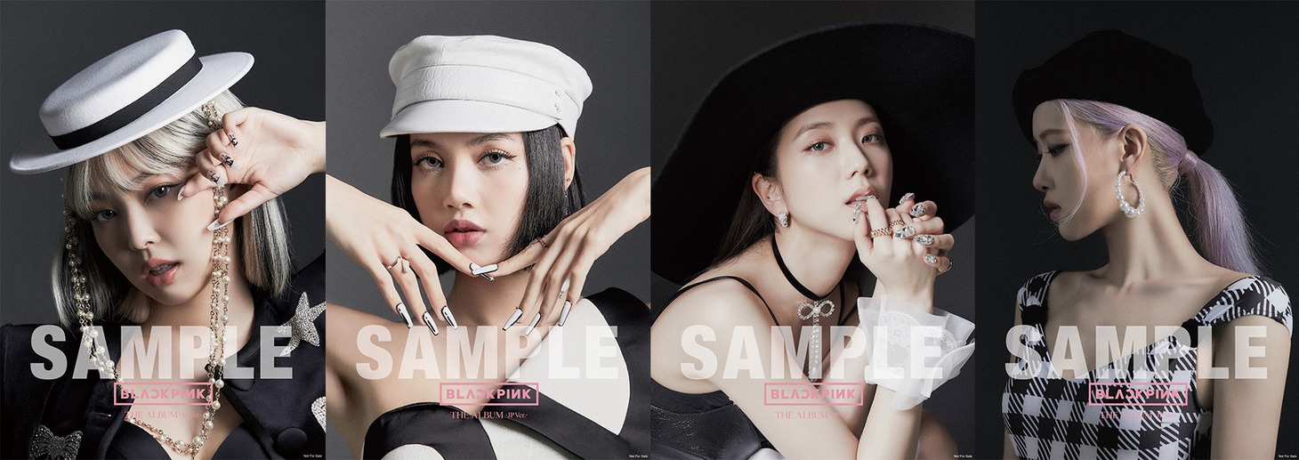 BLACKPINK「Lovesick Girls -JP Ver.-」配信キャンペーン景品のオリジナルポスター。
