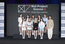 「Nizi Project Season 2」記者会見の様子。(c)Sony Music Entertainment (Japan) Inc.／JYP Entertainment.