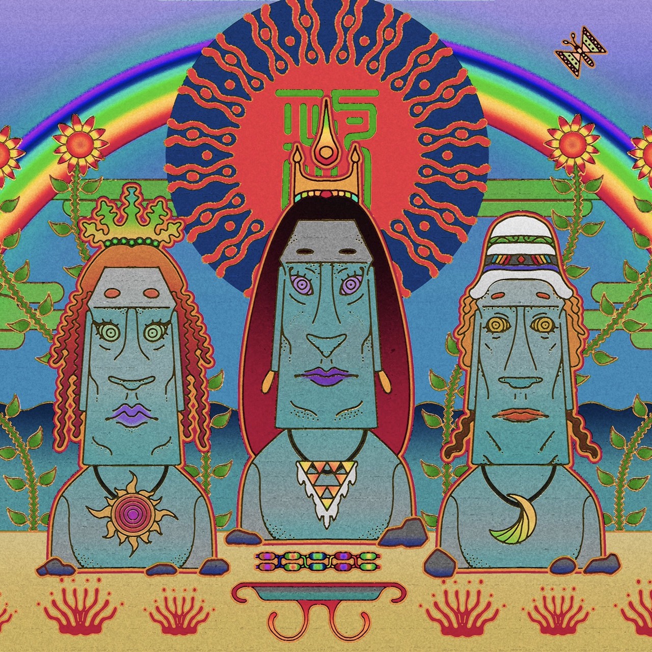 釈迦坊主「piro piro mo ai (feat. OKBOY & Dogwoods)」配信ジャケット