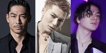 左からEXILE AKIRA、EXILE SHOKICHI、登坂広臣。