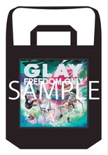 GLAY「BAD APPLE」「FREEDOM ONLY」連動購入キャンペーン賞品のアナログバッグサンプル画像。