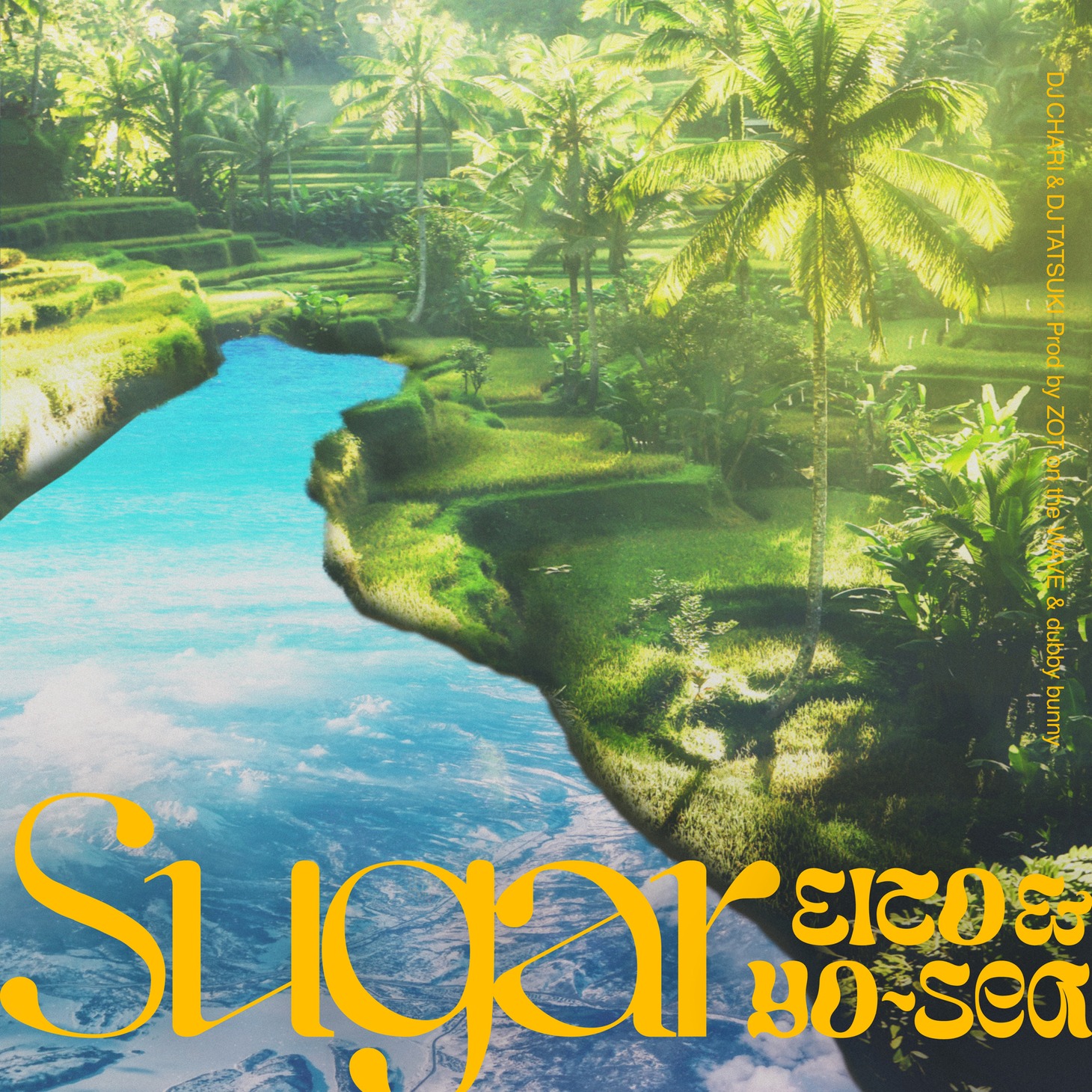 DJ CHARI & DJ TATSUKI「Sugar feat. 瑛人 & Yo-Sea（prod by ZOT on the WAVE & dubby bunny）」配信ジャケット