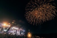 「JUST LIKE THIS 2021」終演後、会場に打ち上げられた花火。