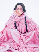 「装苑」2021年9月号「SO-EN BEAUTY」より、板垣李光人。(撮影:今城純)