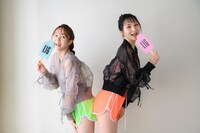 左から佐藤まりあ（フィロソフィーのダンス）、安藤笑（ex. Jewel☆Ciel）。