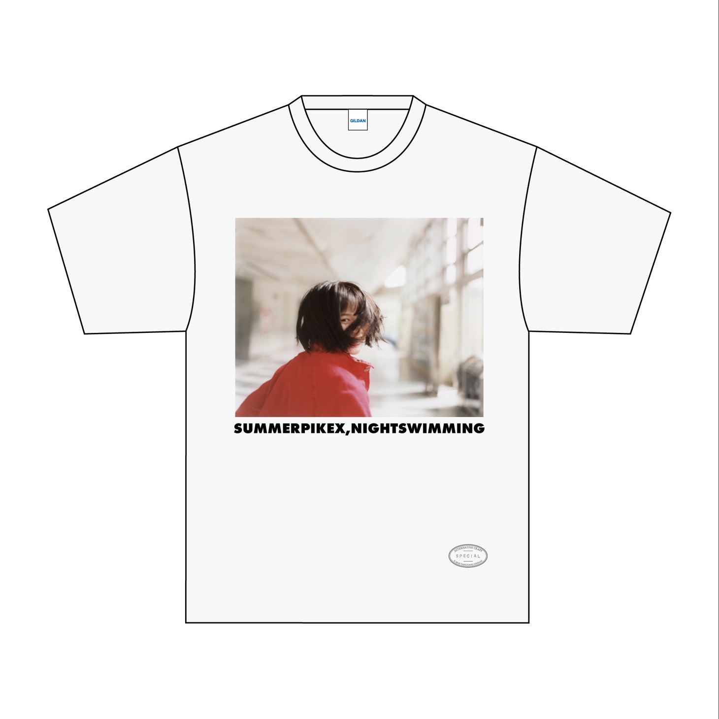 「BADASSVIBES X」とGASATANGのコラボTシャツ。