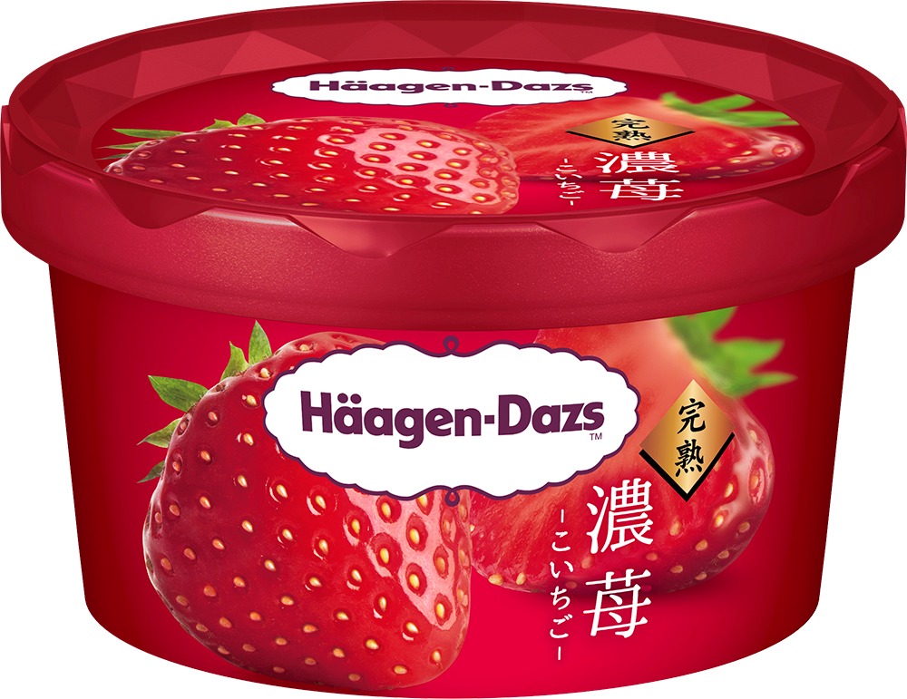 夏限定の新商品「濃苺」