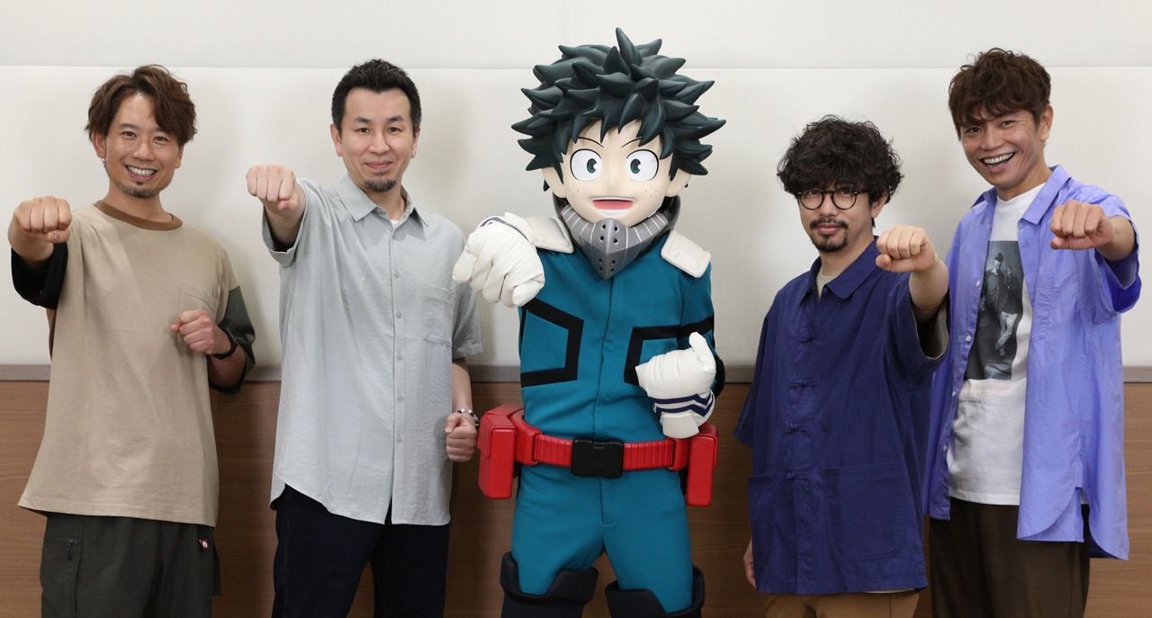 ASIAN KUNG-FU GENERATIONと緑谷出久。(c)2021「僕のヒーローアカデミア THE MOVIE」製作委員会 (c)堀越耕平／集英社