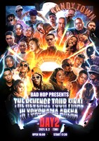 K2が手がけた「BAD HOP THE REVENGE TOUR FINAL IN YOKOHAMA ARENA DAY2」メインフライヤー。