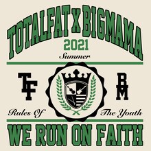 TOTALFAT、BIGMAMA「WE RUN ON FAITH」ジャケット