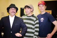 2009年12月の東京タワーズ。左から岸野雄一、加藤賢崇、中嶋さん。撮影は常盤響。