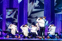 「JO1 4TH SINGLE『STRANGER』リリース記念オンラインショーケースイベント」の様子。(c)LAPONE ENTERTAINMENT