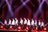 「JO1 4TH SINGLE『STRANGER』リリース記念オンラインショーケースイベント」の様子。(c)LAPONE ENTERTAINMENT