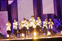 「JO1 4TH SINGLE『STRANGER』リリース記念オンラインショーケースイベント」の様子。(c)LAPONE ENTERTAINMENT