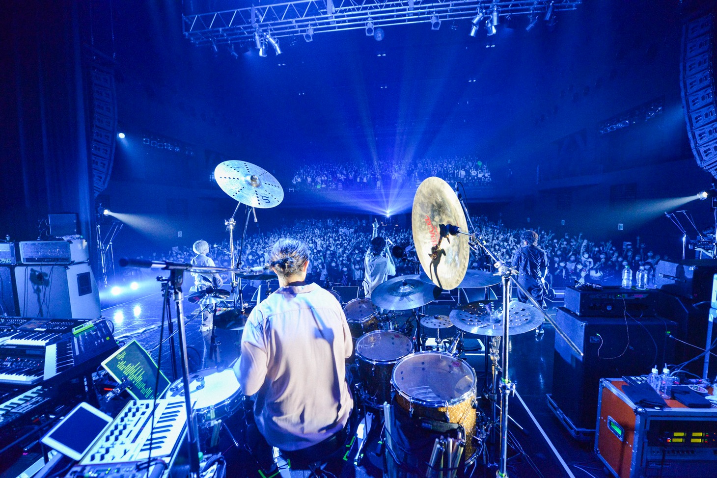 [Alexandros]「ALEATORIC TOMATO Tour 2021」7月31日 Zepp Osaka Bayside公演の様子。（撮影：河本悠貴）