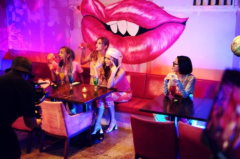 ミュージックビデオ撮影の様子。