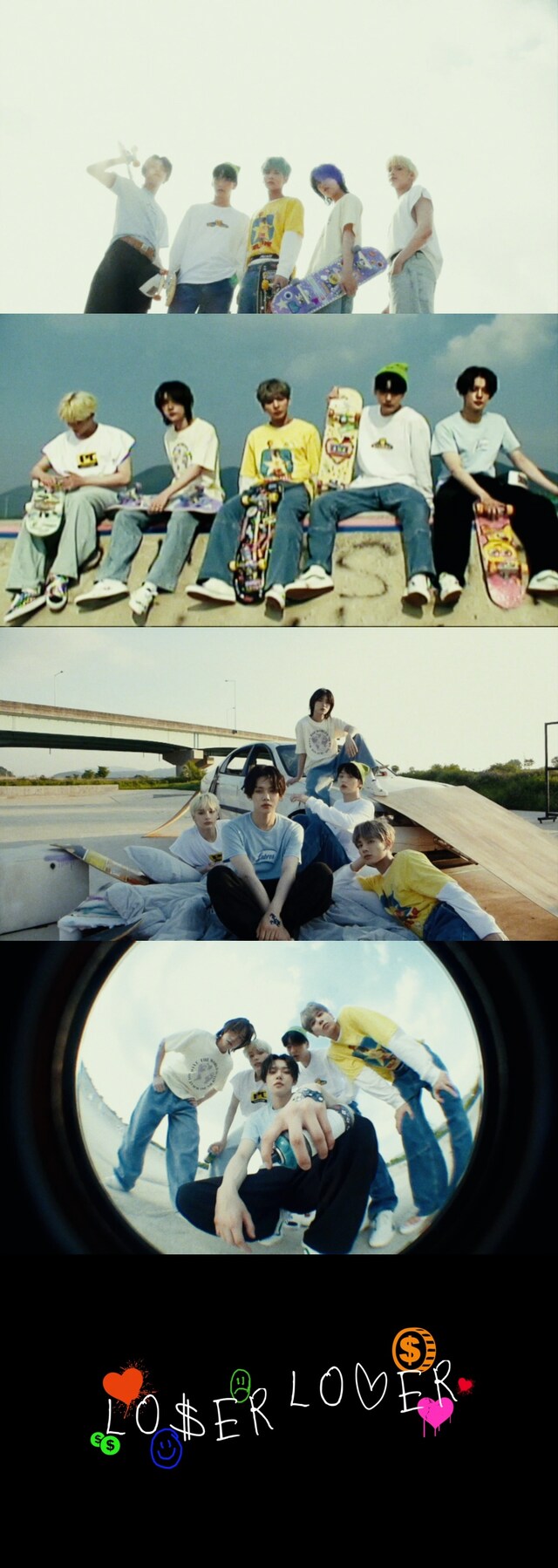 TOMORROW X TOGETHER「The Chaos Chapter: FIGHT OR ESCAPE」のコンセプトクリップ“FIGHT”バージョンより。(c)BIGHIT MUSIC