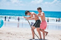 RIKUさんにぐるぐると回される海青さん。