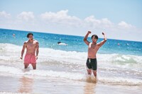 惨敗したRIKUさんと勝者・海青さん。