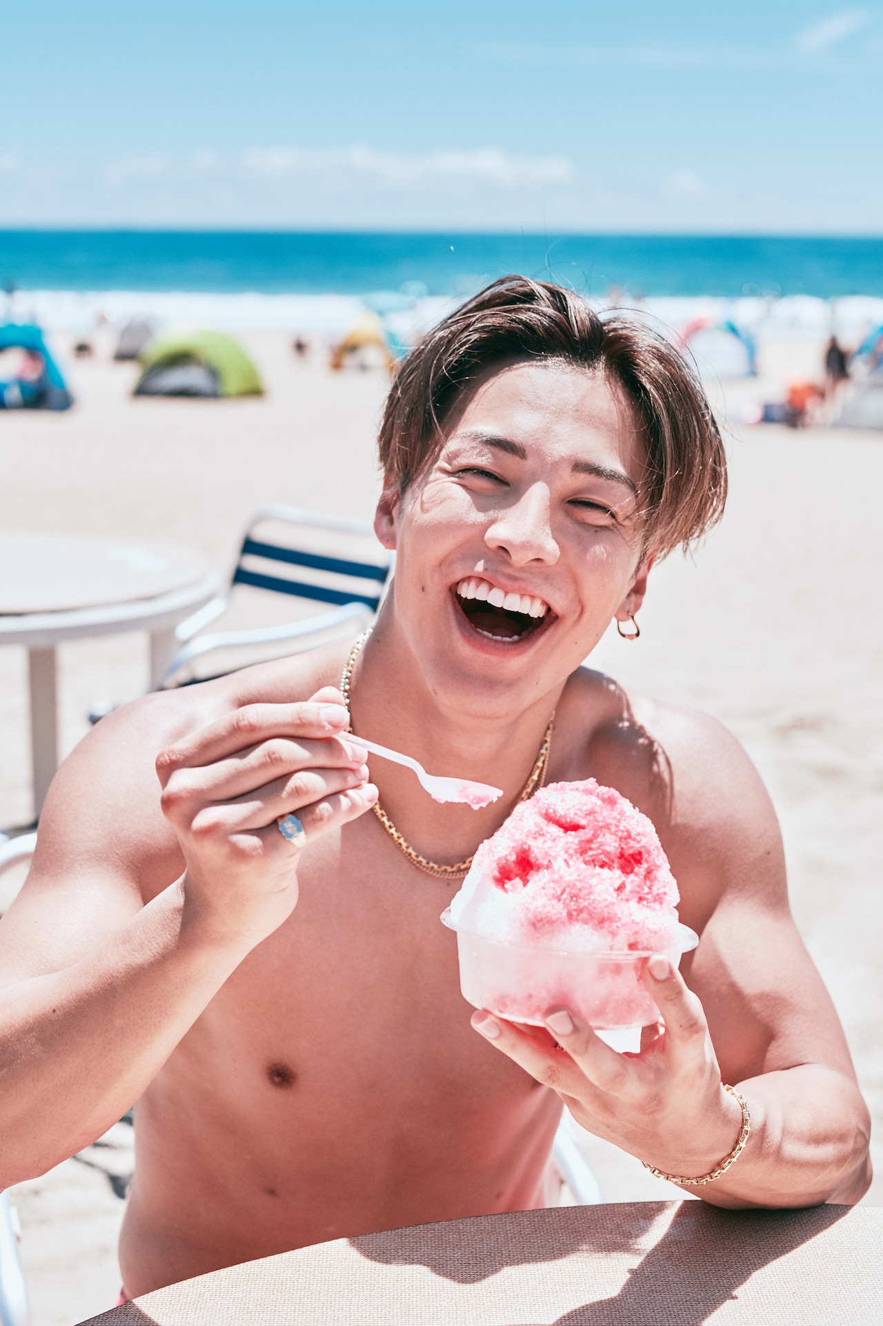 RIKUさんとイチゴ。