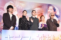 「キネマの神様」公開記念舞台挨拶の様子。