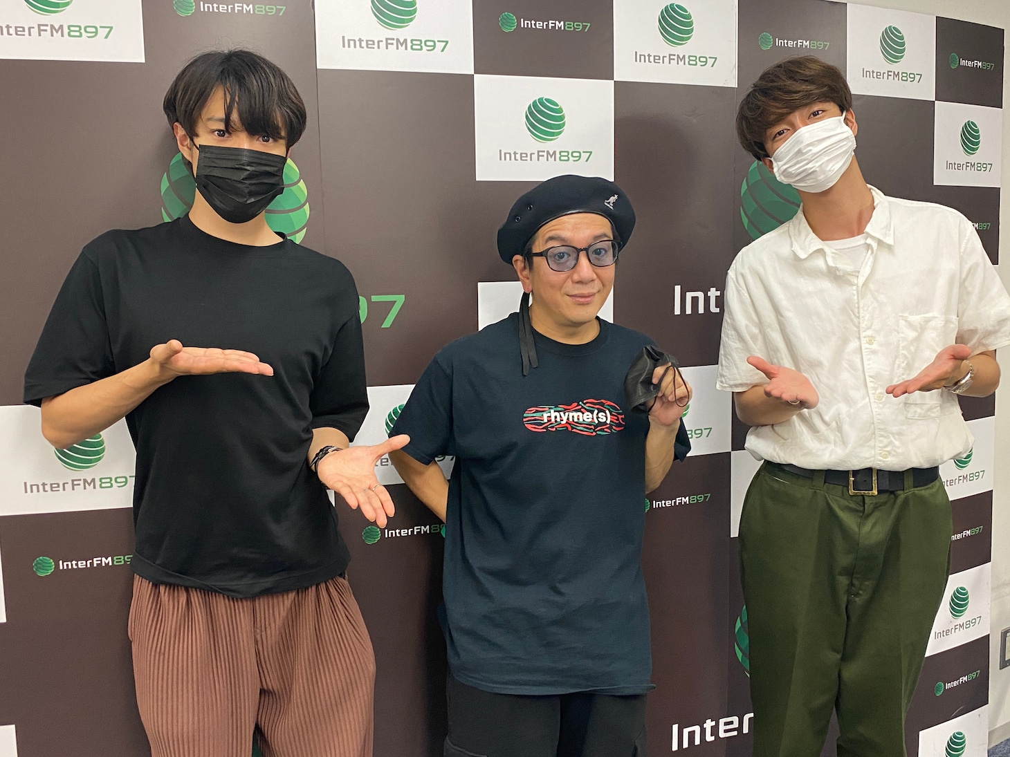 左から真田佑馬、LITTLE、森田美勇人。
