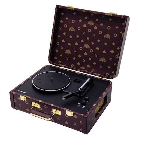 東京事変×CROSLEYトランク型ポータブルアナログプレーヤー「再生装置」ボルドーブラウン