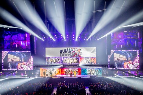 「ヒプノシスマイク -Division Rap Battle- 7th LIVE ≪SUMMIT OF DIVISIONS≫」8月8日公演の様子。