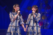 左から石田千穂、薮下楓。(c)STU48