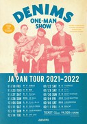 DENIMS「DENIMS JAPAN TOUR 2021-2022 ONE-MAN SHOW」告知ビジュアル
