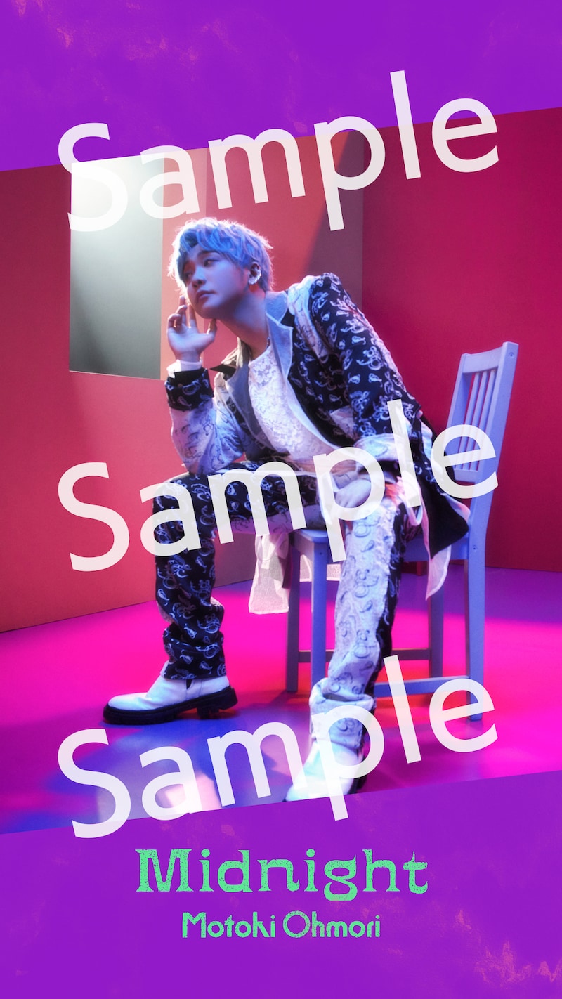 大森元貴（Mrs. GREEN APPLE）「Midnight Concept Photo待受画像」サンプル