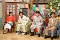 左から林美桜（テレビ朝日アナウンサー）、ネプチューン。(c)テレビ朝日