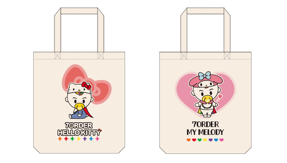 トートバッグ（全2種） - 7ORDER×サンリオのプロジェクトで小田ちゃん 