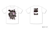 「TOKYO IDOL FESTIVAL 2021」Tシャツ付きチケットのTシャツデザイン（10月3日）。