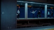 テレビCM「LifeとWear / MENジーンズ地下鉄篇」より。