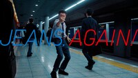 テレビCM「LifeとWear / MENジーンズ地下鉄篇」より。